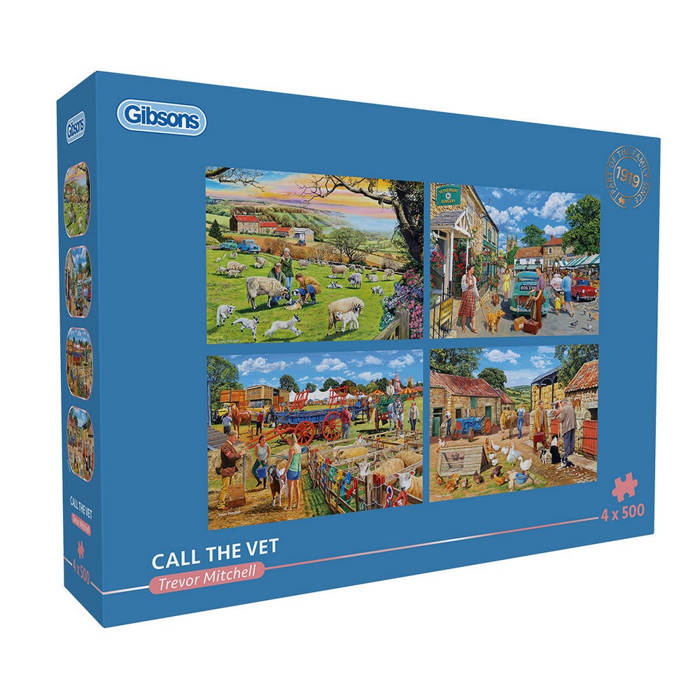 Gibsons - Call The Vet 4X500Pc - Jigsaw Puzzle