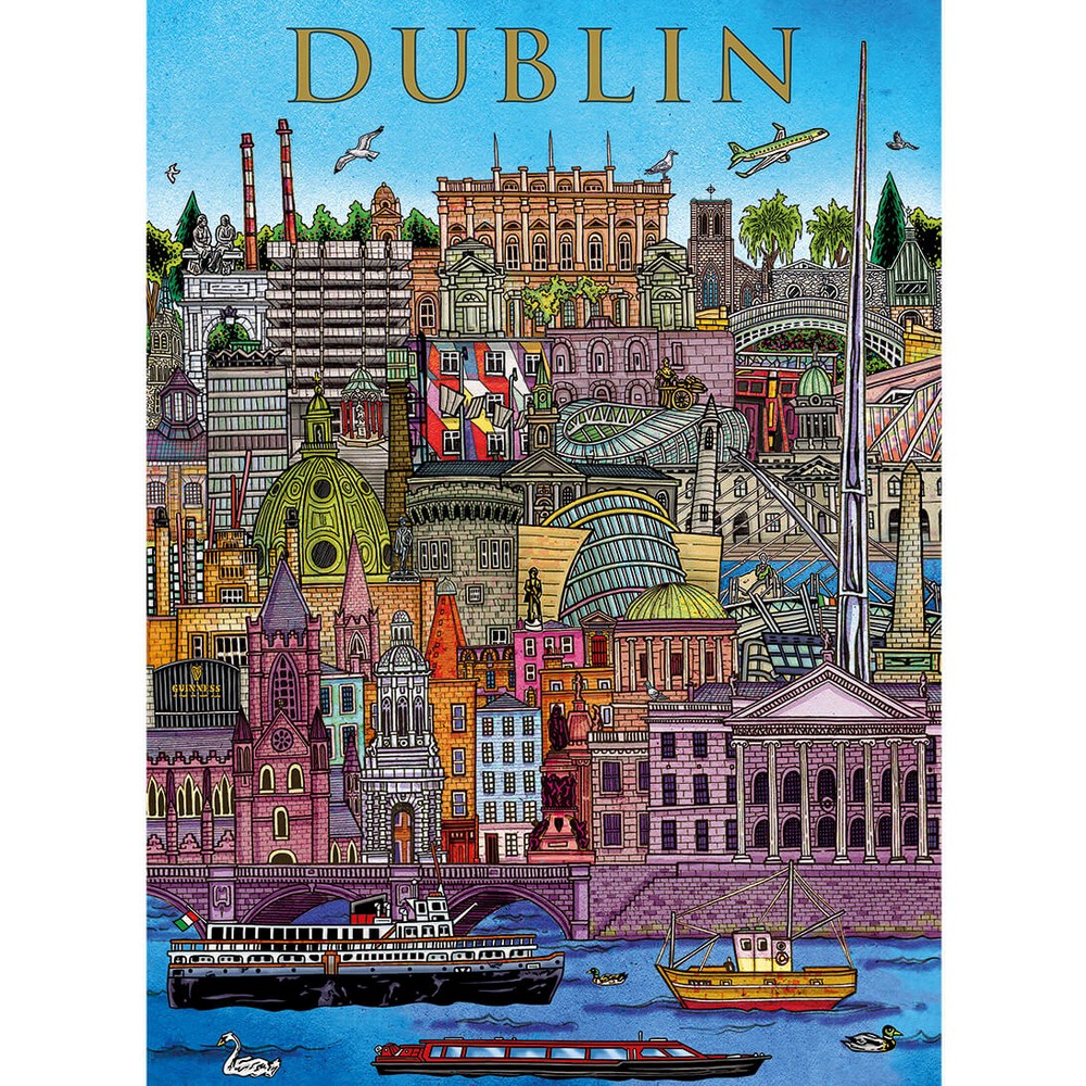 Gibsons - Dublin Cityscape 500 Piece - Jigsaw Puzzle