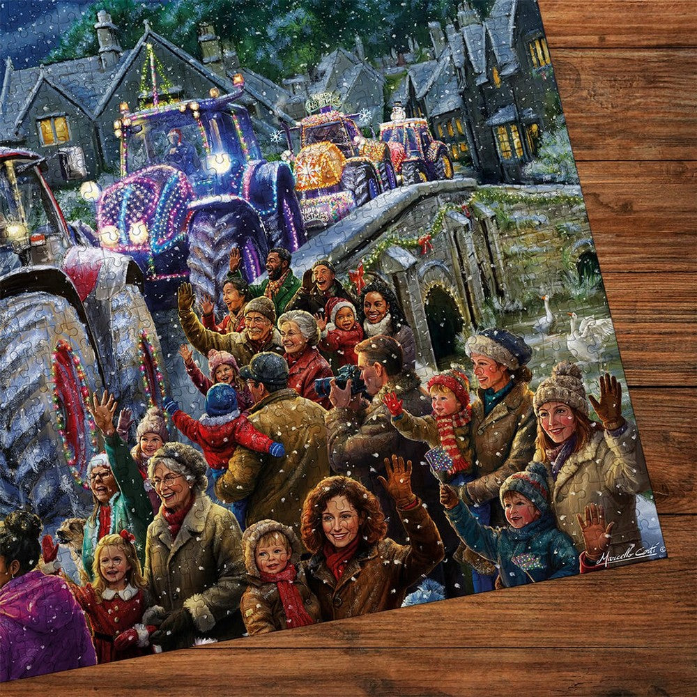 Gibsons - Farmer Christmas 500 Piece XL Size Pieces - Jigsaw Puzzle