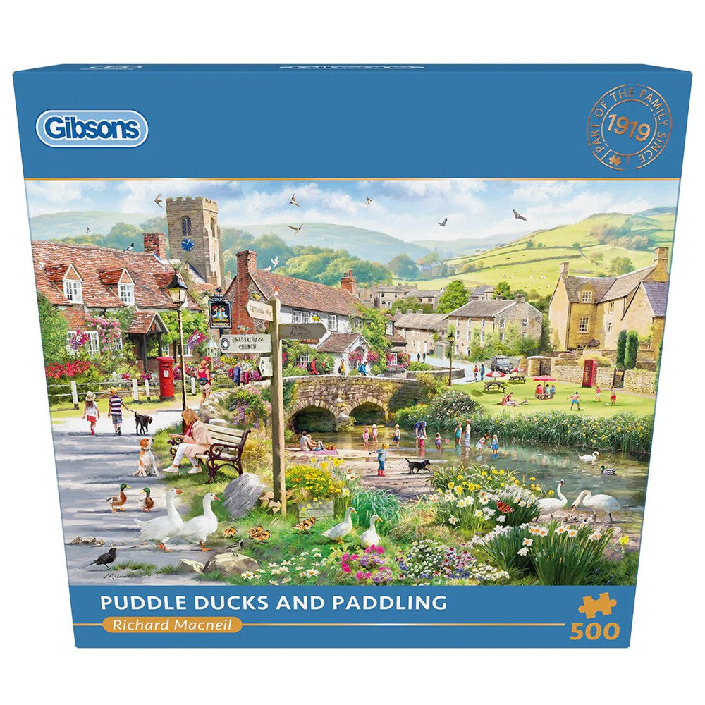 Gibsons - Puddle Ducks & Paddling 500 Piece - Jigsaw Puzzle