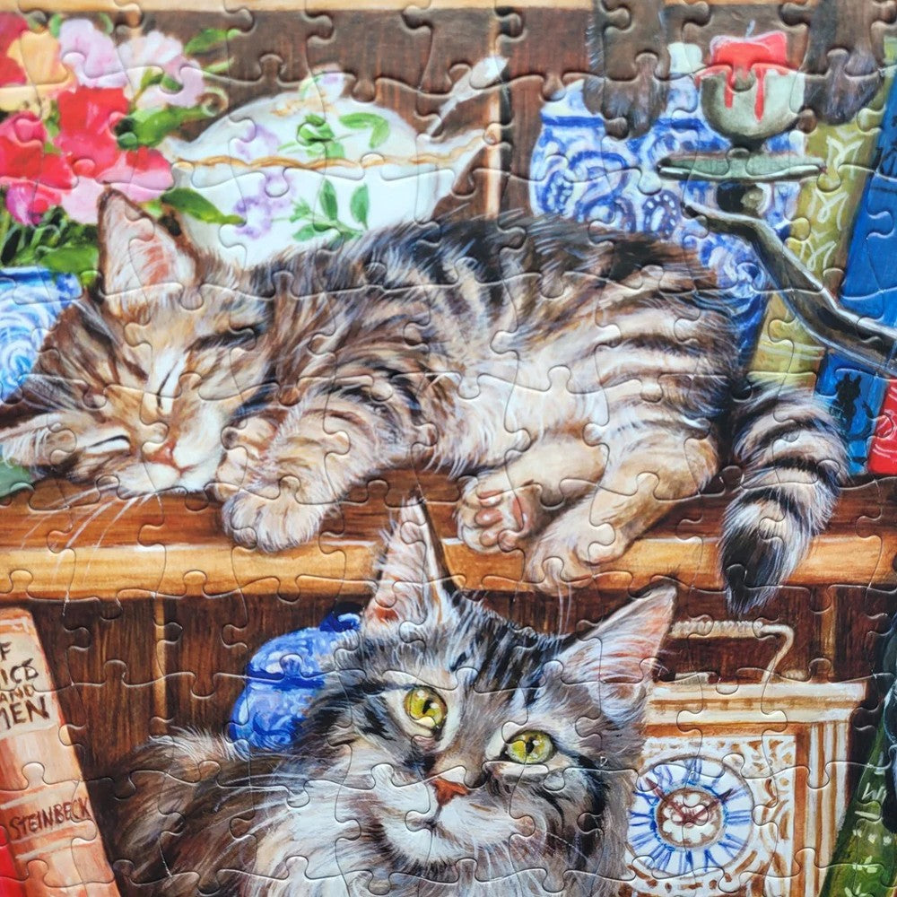 Puzzle - Gibsons - Puss Back In Books 500Pcxl