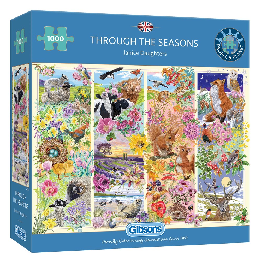 Gibsons - Through The Seasons 1000 Piece - Jigsaw Puzzle
