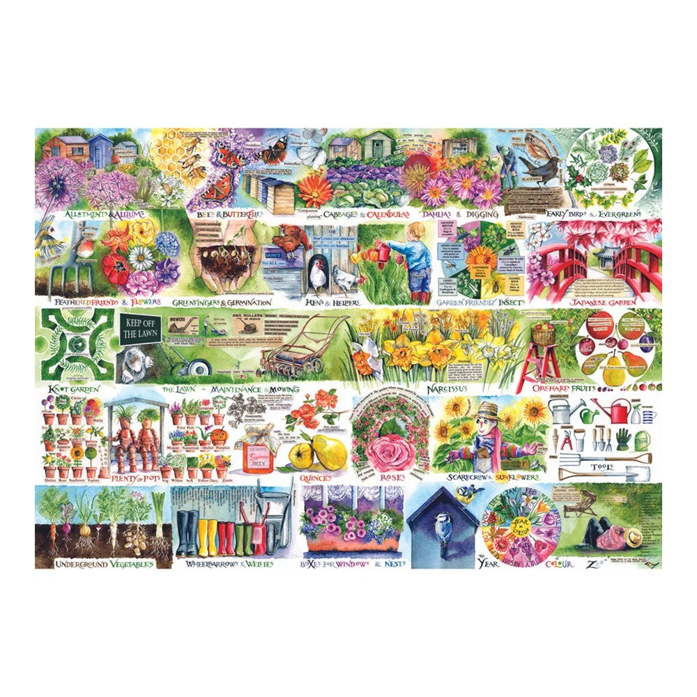 Puzzle - Gibsons - Wheelbarrows & Wellies 1000Pc