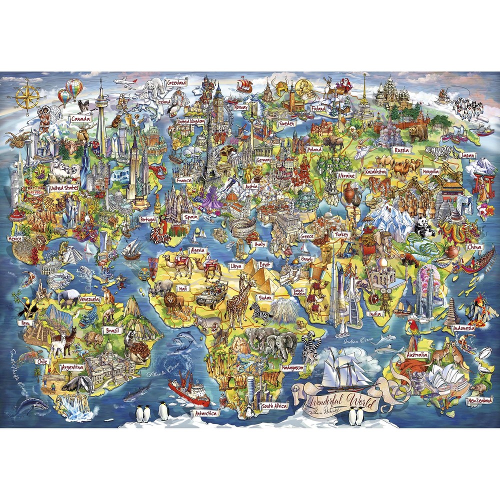 Gibsons - Wonderful World 1000 Piece - Jigsaw Puzzle