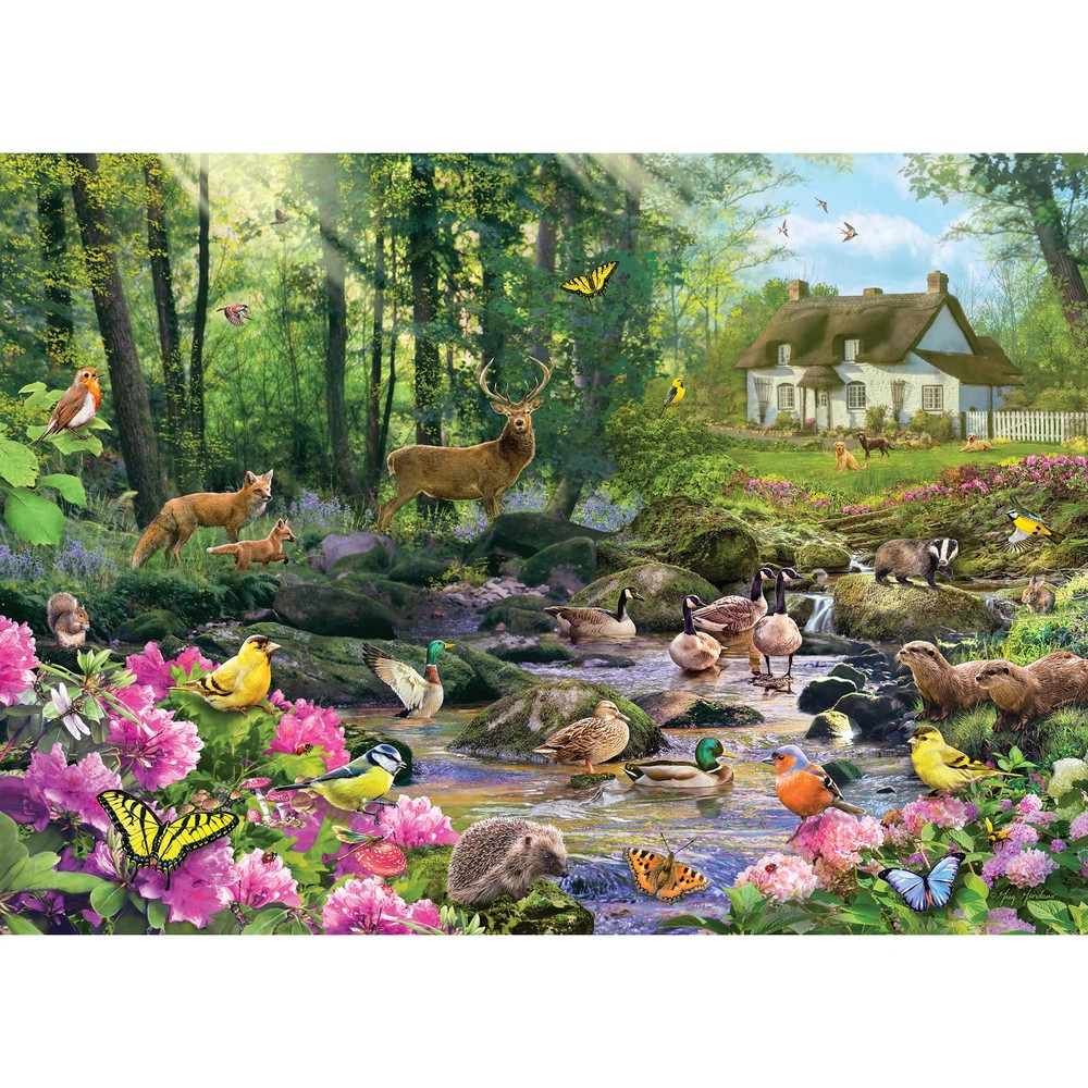 Gibsons - Woodland Glade 1000 Piece - Jigsaw Puzzle