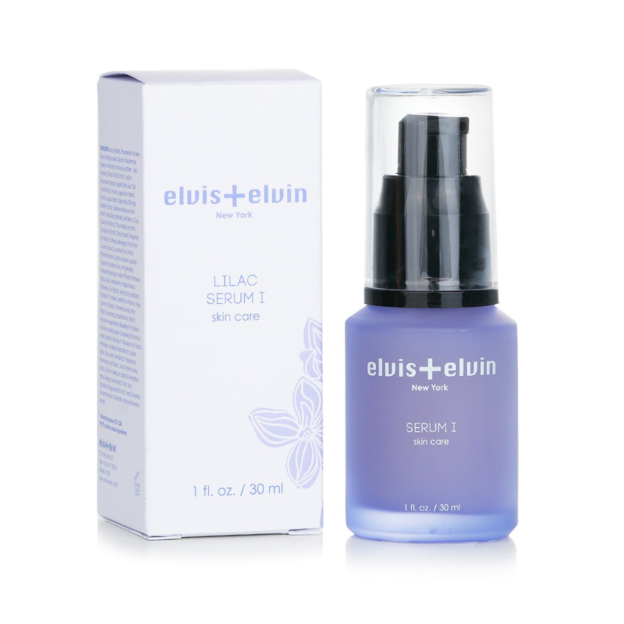 30ml Elvis + Elvin Serum I, a lightweight serum that brightens skin, reduces discoloration, and promotes a radiant complexion.