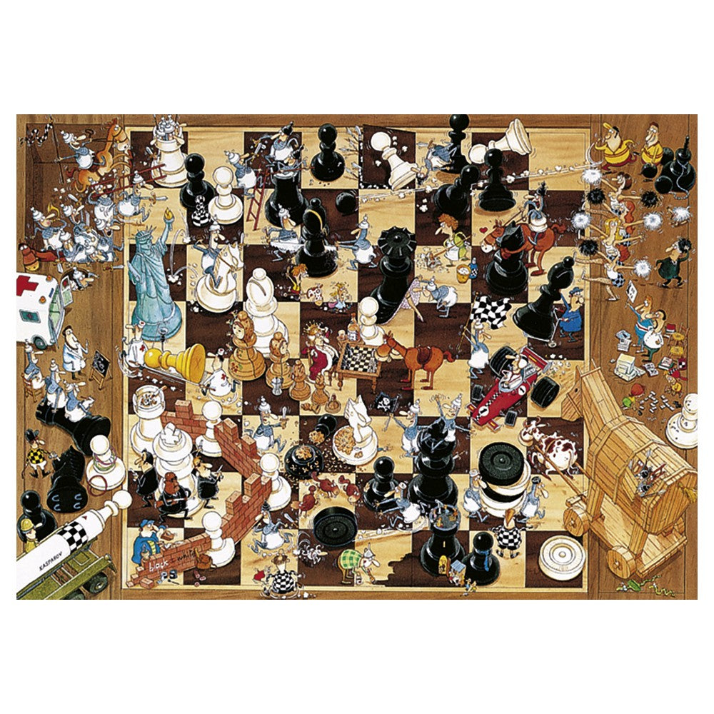Puzzle - Heye - Triangular Box - Degano; Black Or White 1000Pc
