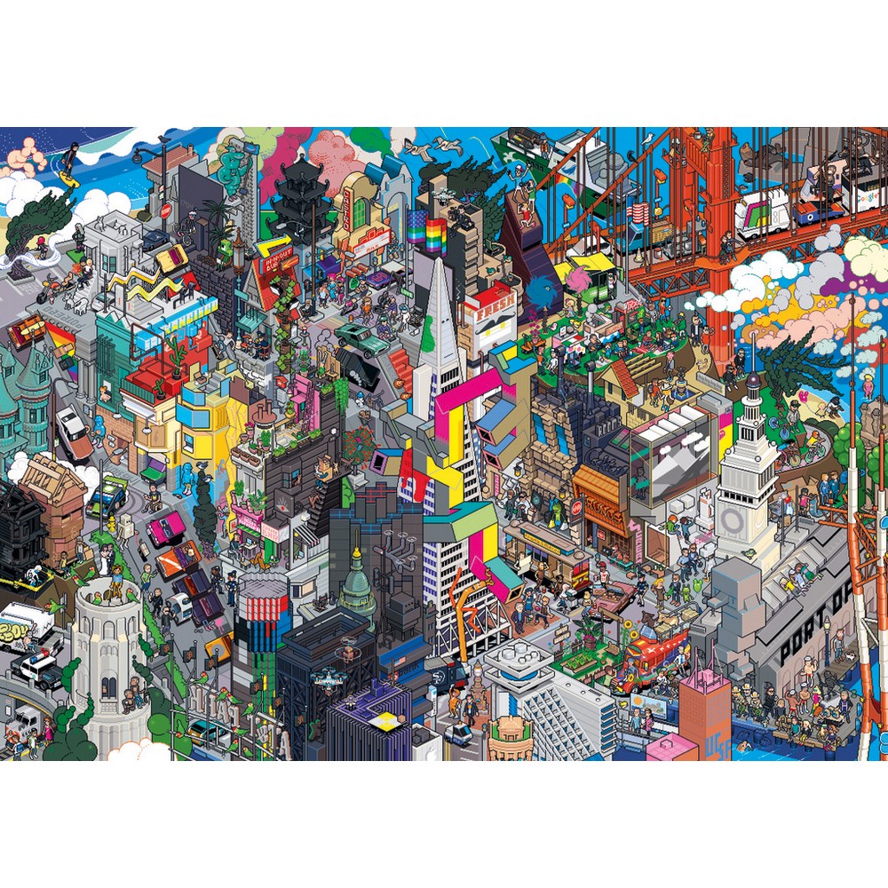 Heye - Eboy San Francisco Quest 1000P - Jigsaw Puzzle