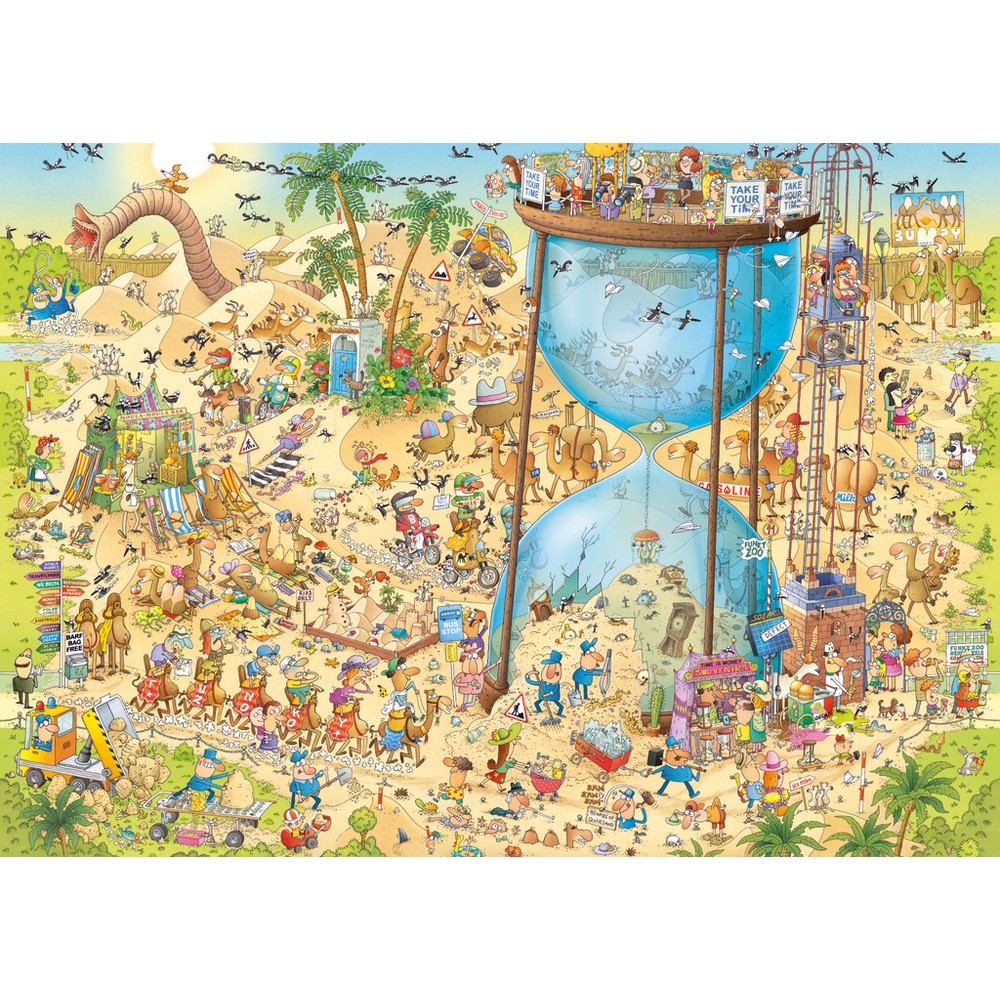 Heye - Funky Zoo Desert Habitat 1000P - Jigsaw Puzzle