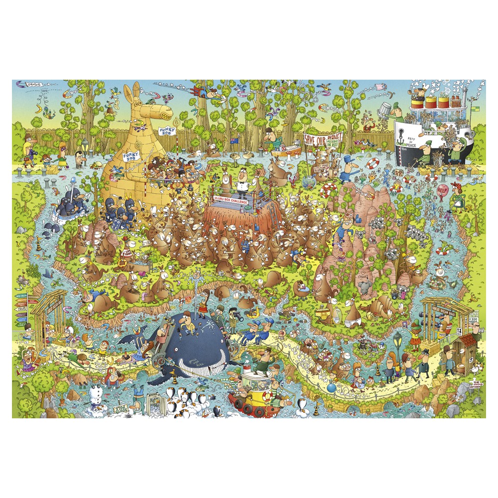 Heye - Funky Zoo; Australian Habitat - Jigsaw Puzzle