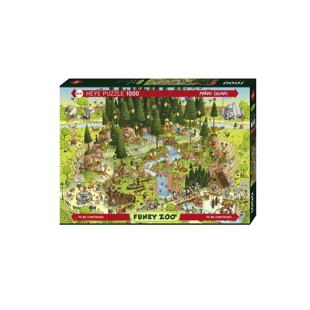 Heye - Funky Zoo; Black Forest 1000 Piece - Jigsaw Puzzle