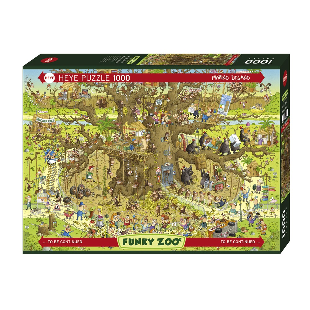 Heye - Funky Zoo; Monkey Habitat 1000 - Jigsaw Puzzle