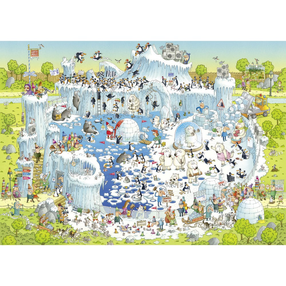 Heye - Funky Zoo;Polar Habitat 1000 Piece - Jigsaw Puzzle
