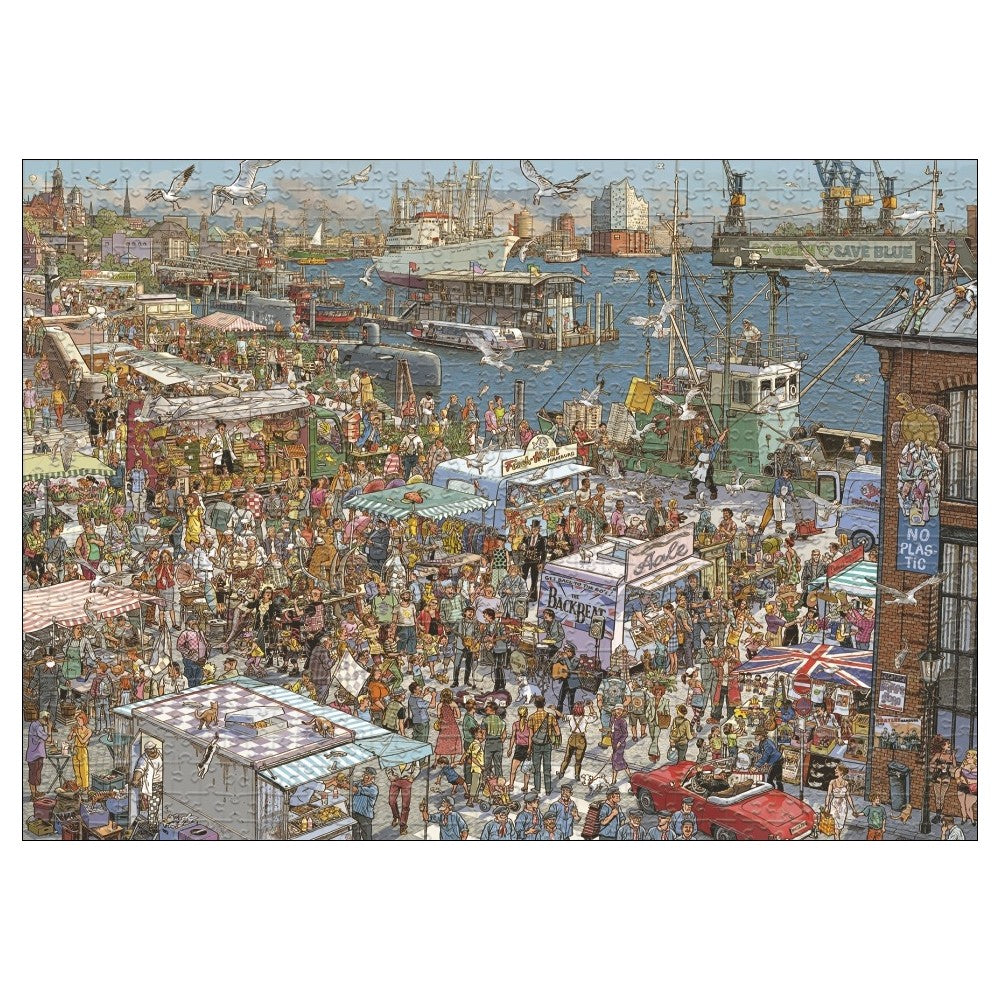Puzzle - Heye - Triangular Box - Gobel/Knorr Fresh Fish! 2000Pc
