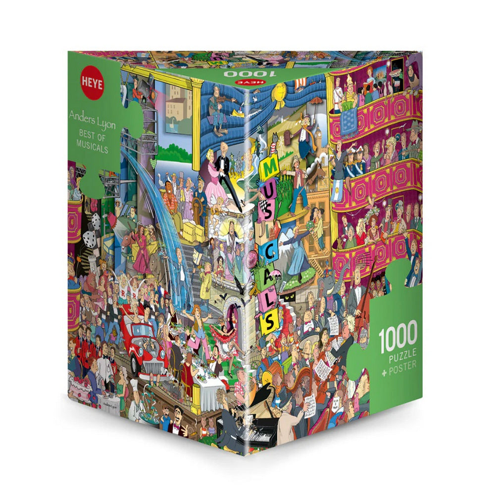 Puzzle - Heye - Triangular Box - Lyon; Best Of Musicals 1000Pc