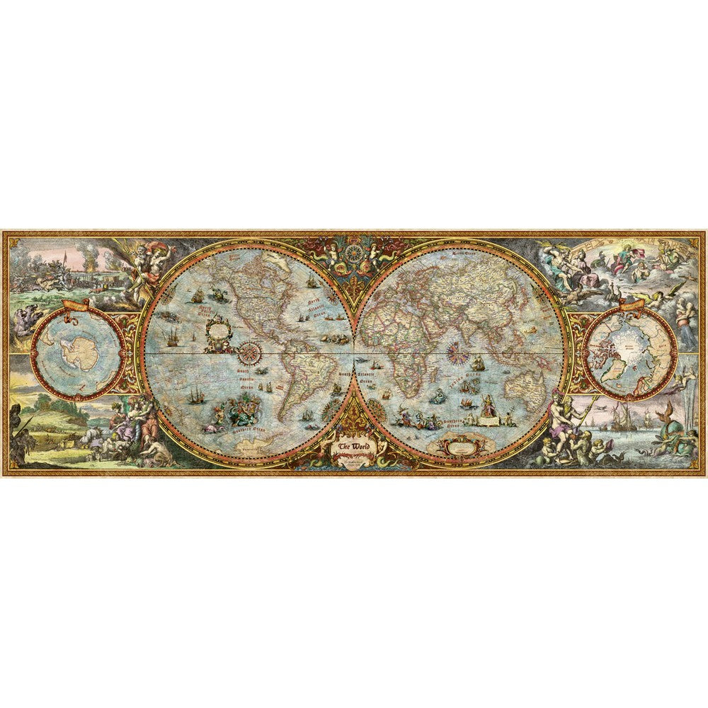 Heye - Panorama; Hemisphere Map 6000P - Jigsaw Puzzle