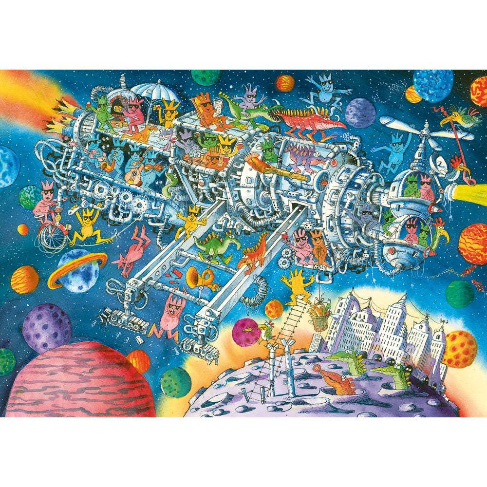 Puzzle - Heye - Triangular Box - Paul; Aliens Welcome 1000Pc