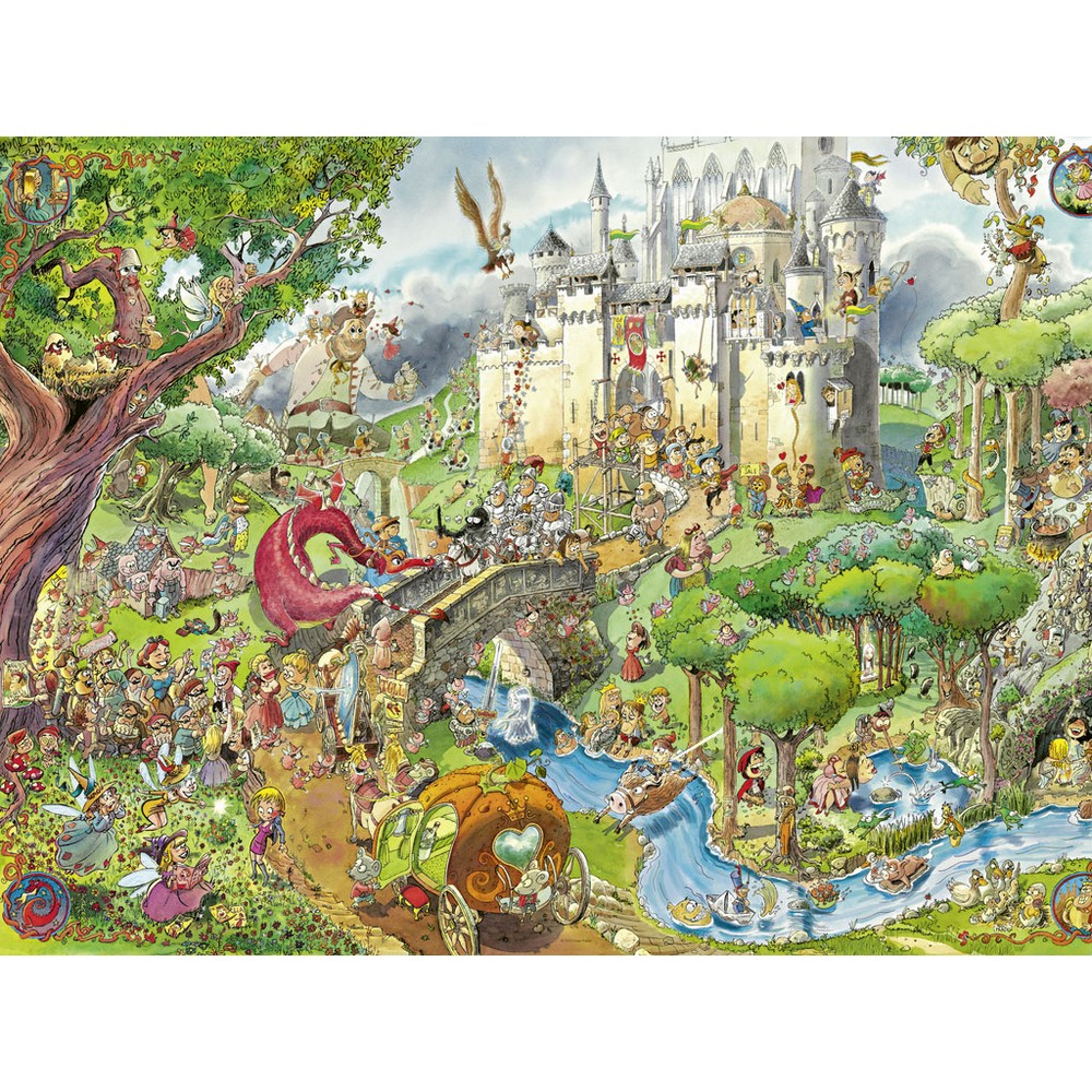 Heye - Triangular Box - Prades; Fairytale 1500 Piece - Jigsaw Puzzle