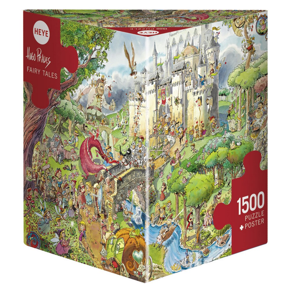 Heye - Triangular Box - Prades; Fairytale 1500 Piece - Jigsaw Puzzle