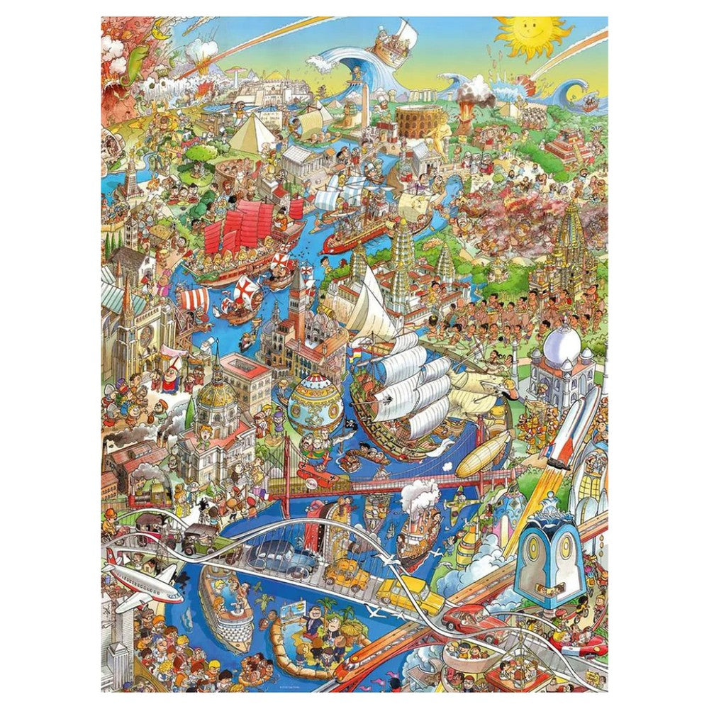 Puzzle - Heye - Triangular Box - Prades; History River 1500Pc