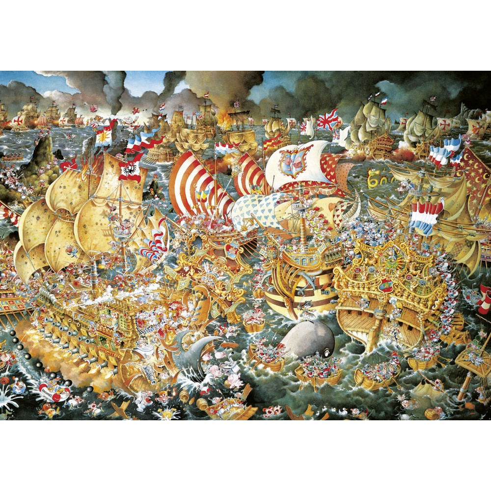 Heye - Triangular Box - Ryba; Trafalgar 2000 Piece - Jigsaw Puzzle