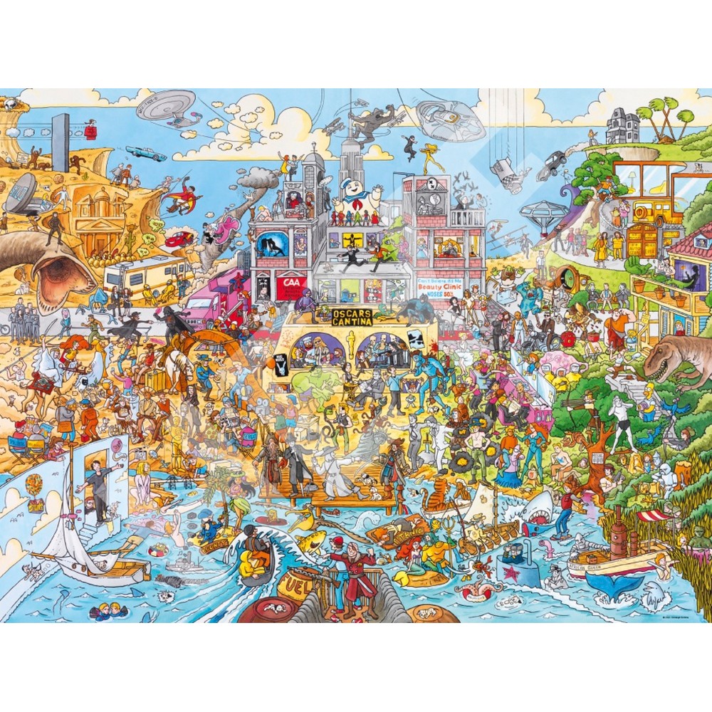 Heye - Triangular Box - Schone; Hollyworld 1500 Piece - Jigsaw Puzzle