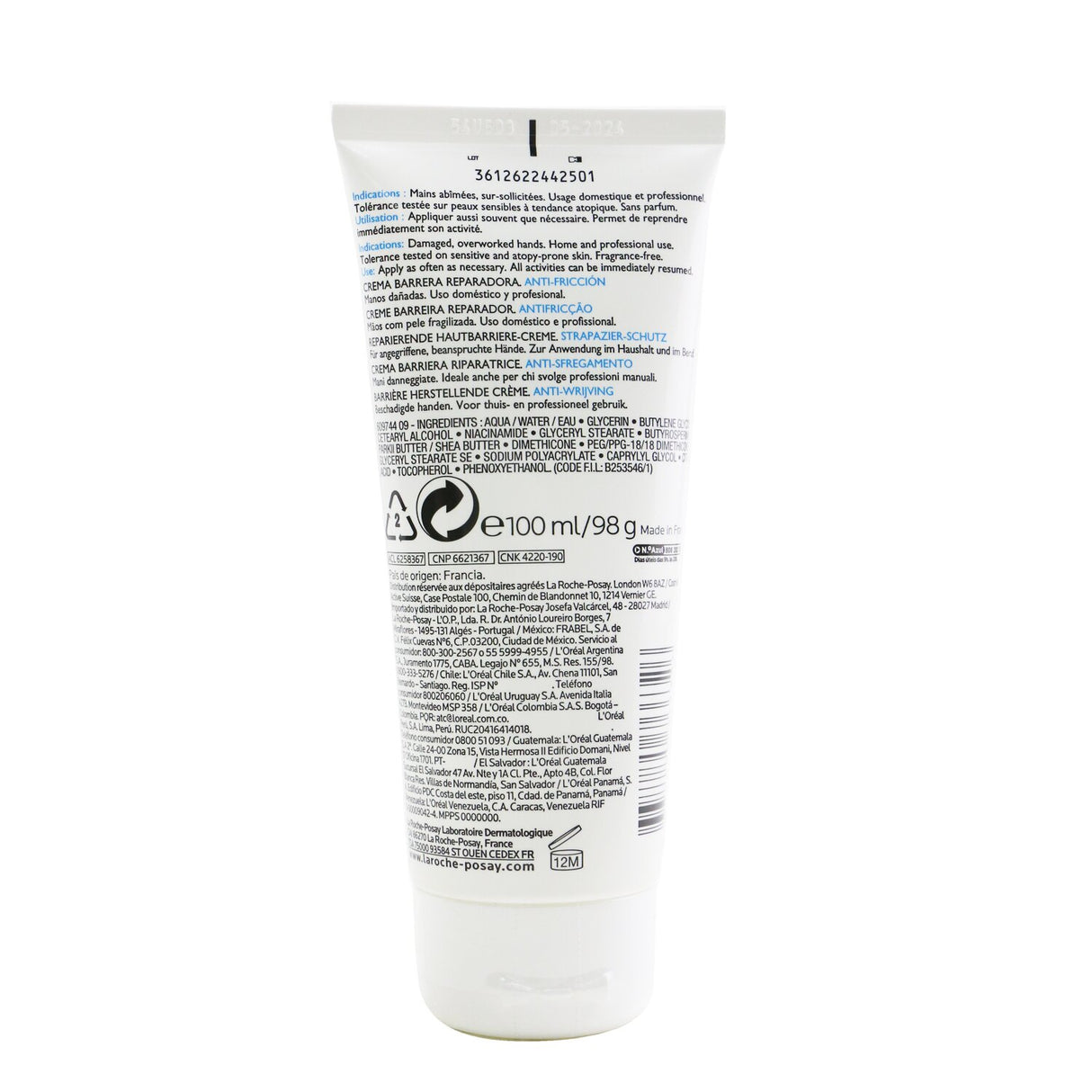 La Roche Posay - Cicaplast Mains Barrier Repairing Cream for Hands - 100ml/3.3o