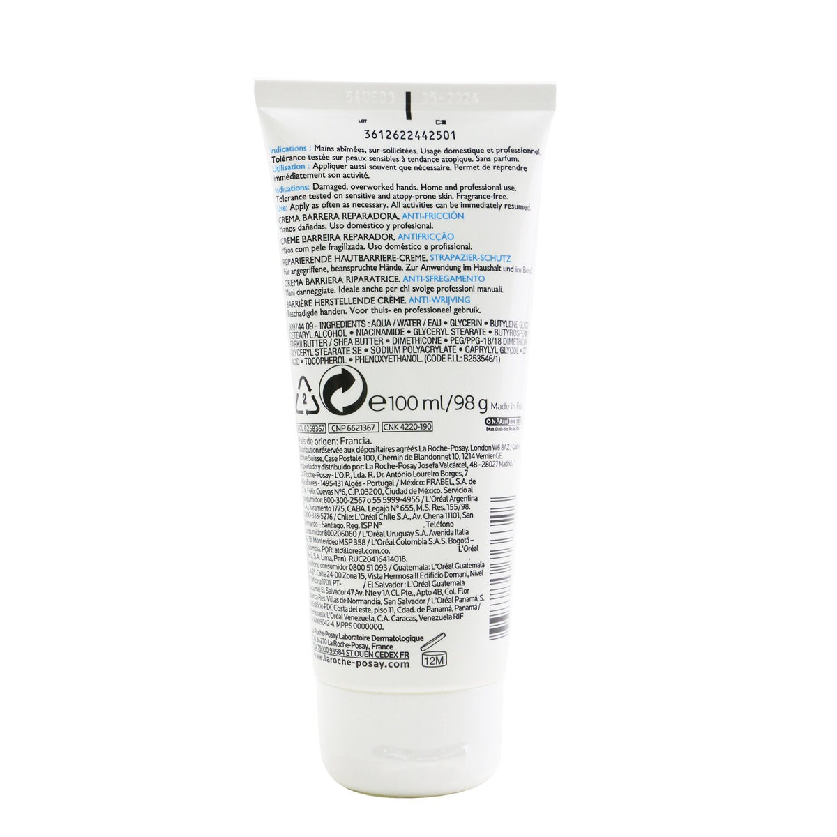 La Roche Posay - Cicaplast Mains Barrier Repairing Cream for Hands - 100ml/3.3o