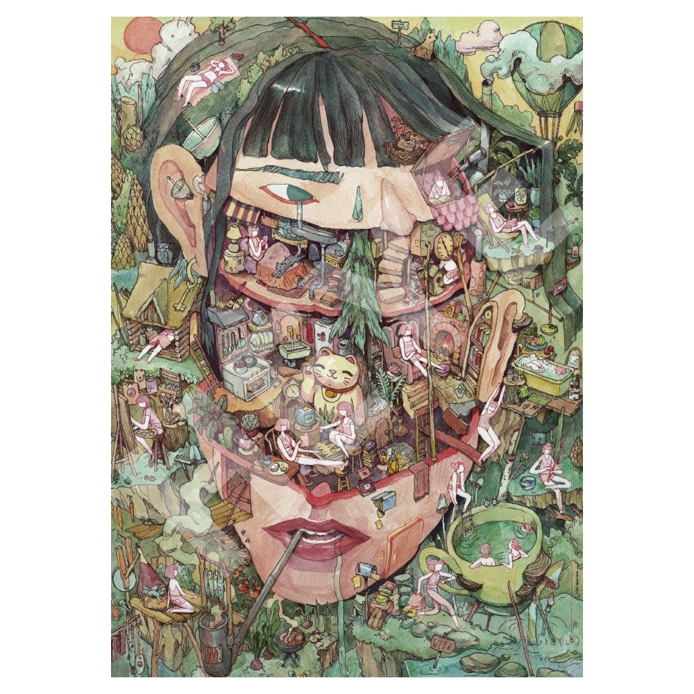 Puzzle - Heye - Triangular Box - Tiurina;Home Of Thoughts 1000P