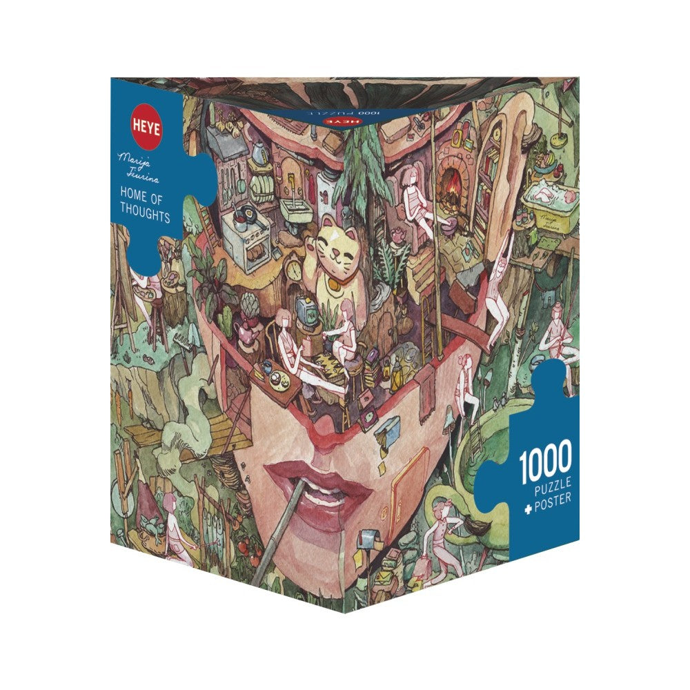 Puzzle - Heye - Triangular Box - Tiurina;Home Of Thoughts 1000P
