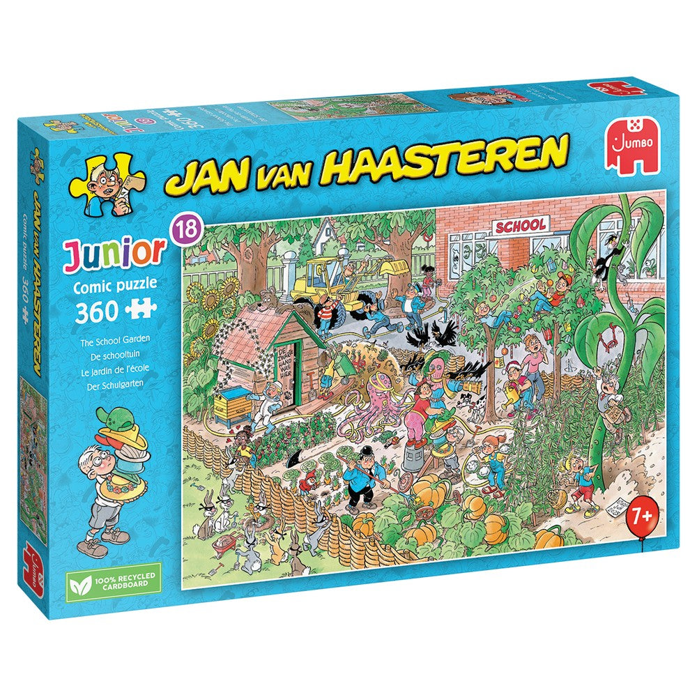 Jumbo Jan van Haasteren Junior 18 - School Garden 360 Piece - Jigsaw Puzzle