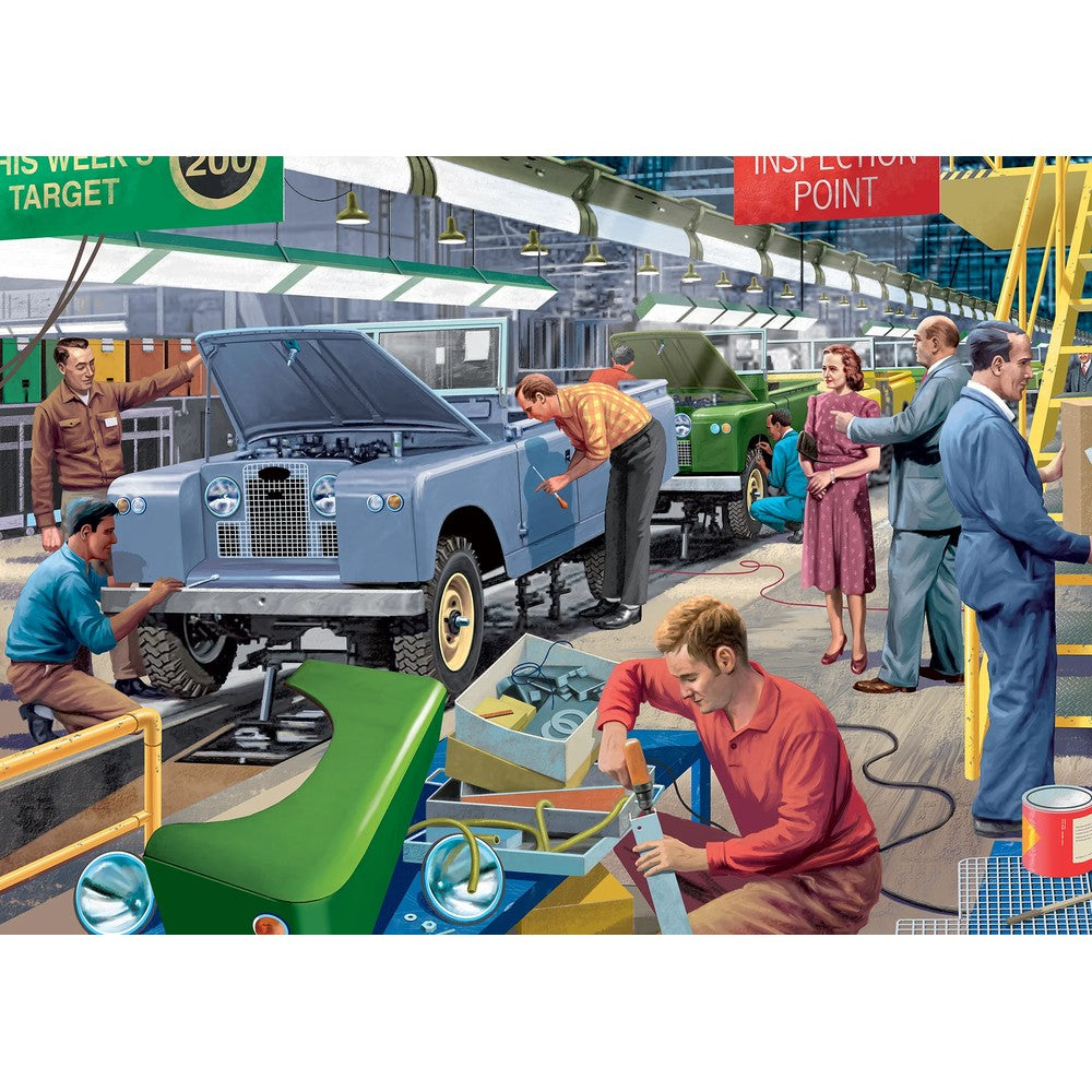 Jumbo - The Car Factory 1000 Piece - Jigsaw Puzzle