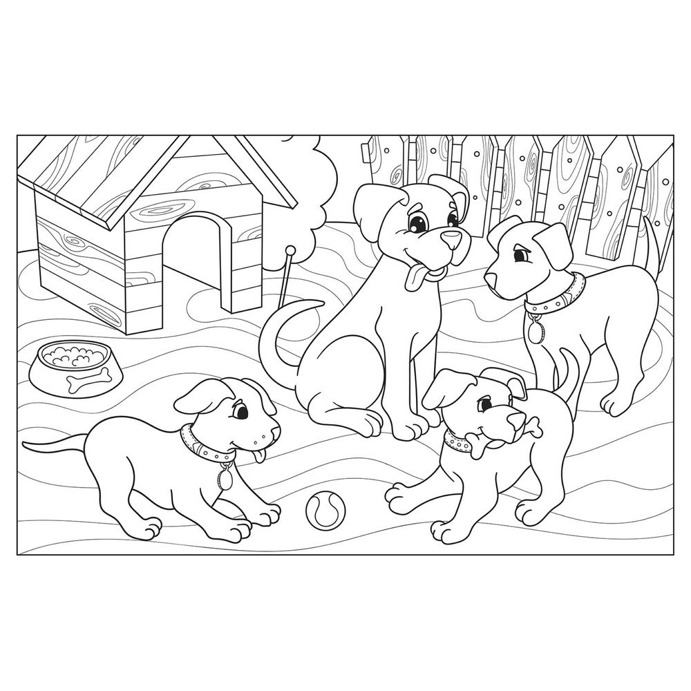 1000 Stickers & Colour Animals