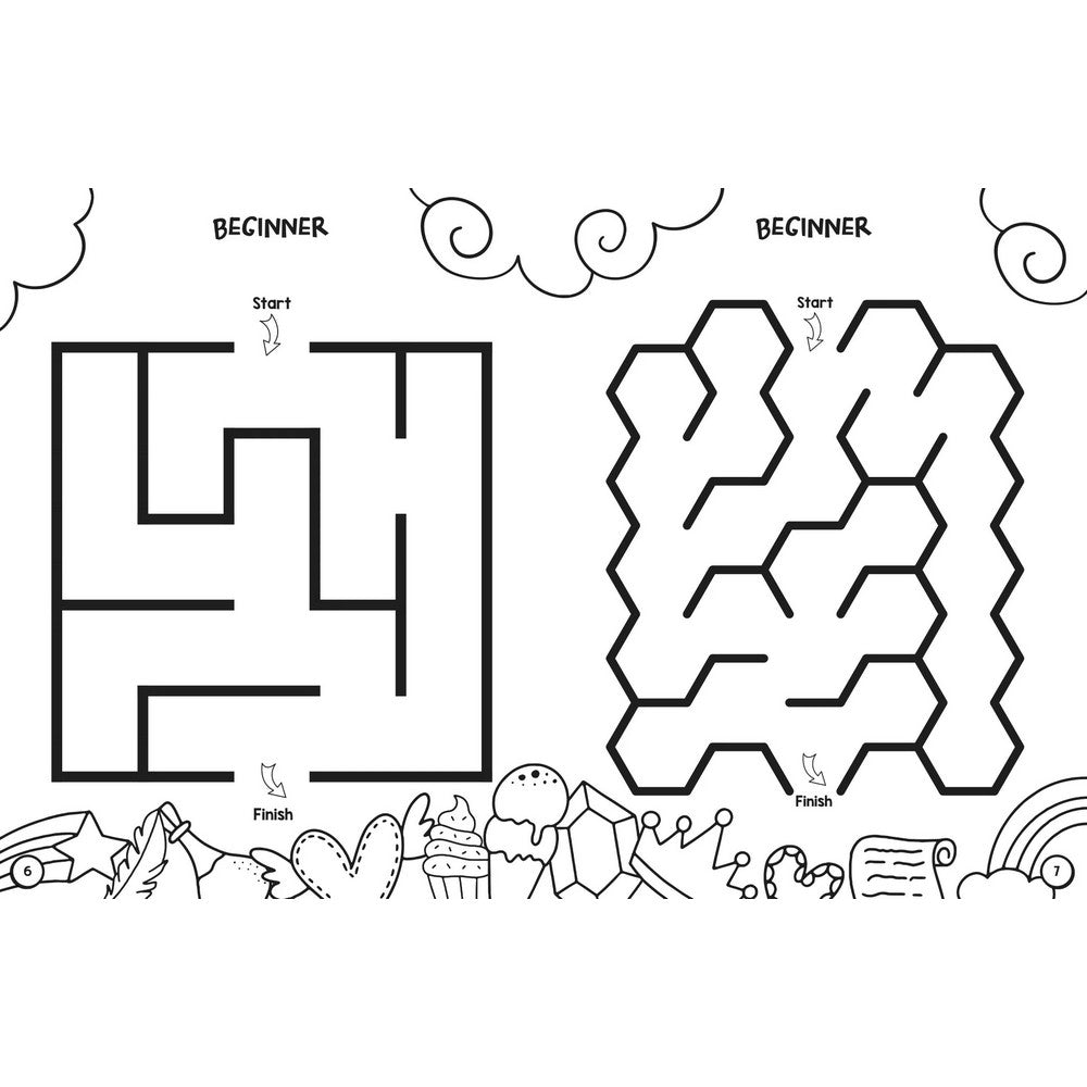 Unicorn Colouring & Maze Book
