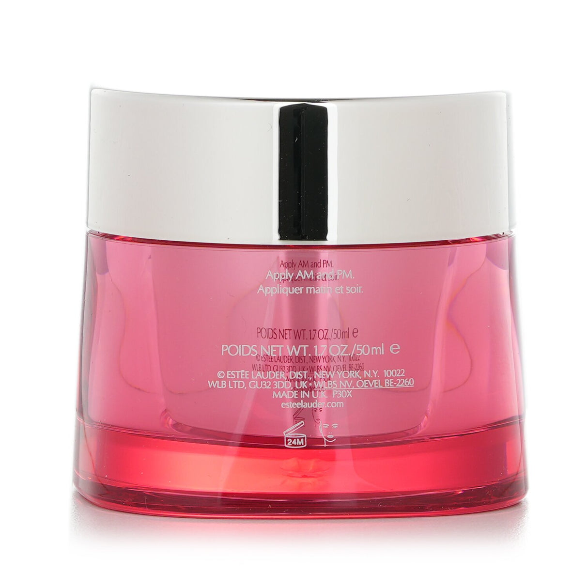 Estee Lauder Nutritious Super-Pomegranate Moisture Creme, a hydrating facial cream with antioxidant-rich pomegranate extract.