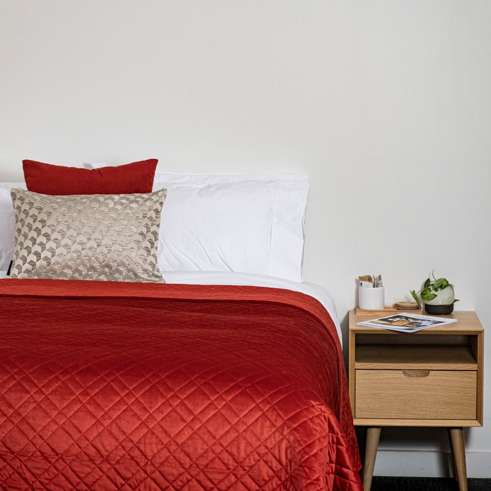 Quilted Coverlet - Dreamticket Verve Russet (Super King)