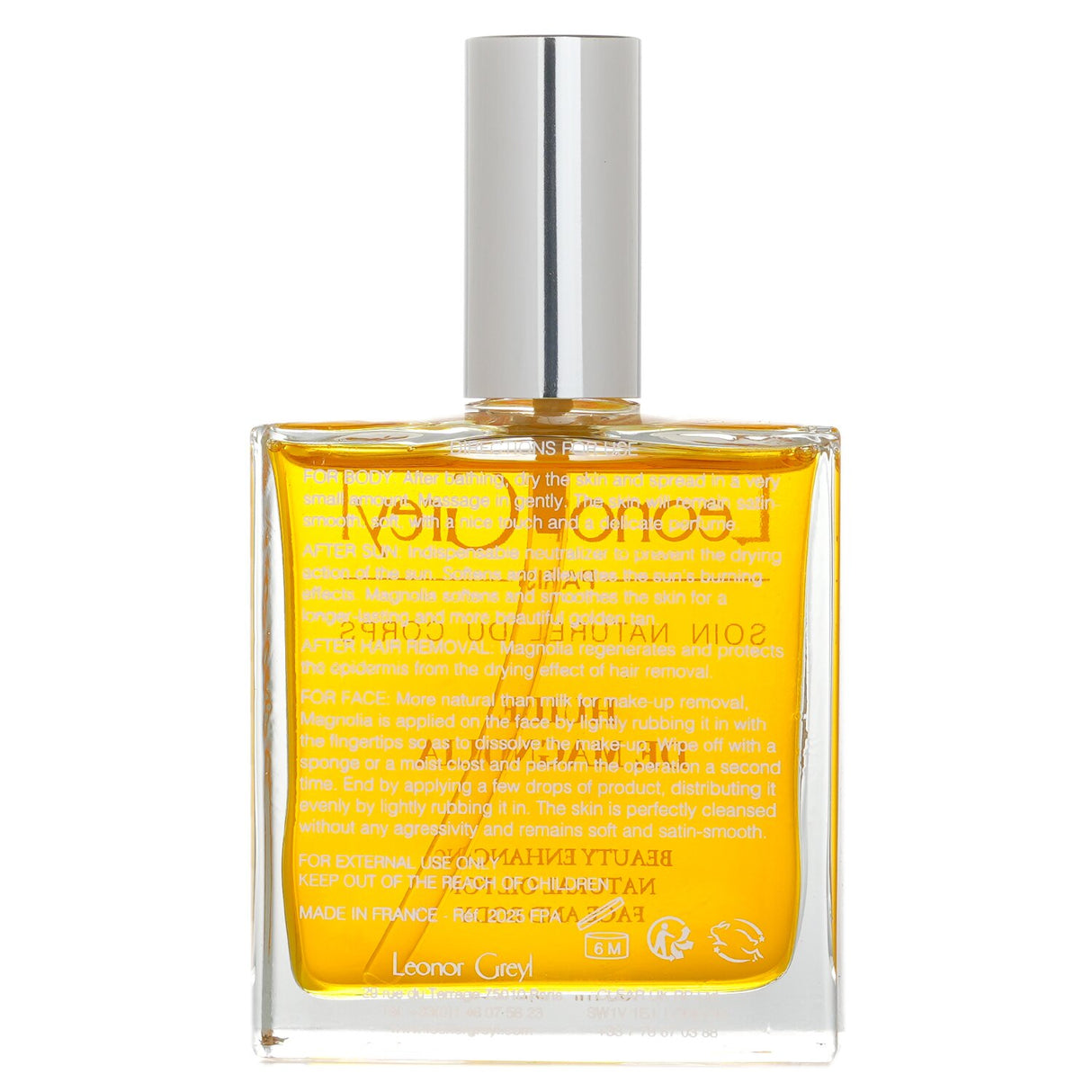 Luxurious Leonor Greyl Huile De Magnolia, a vegan beauty oil for face & body, enriched with natural oils and floral fragrance.