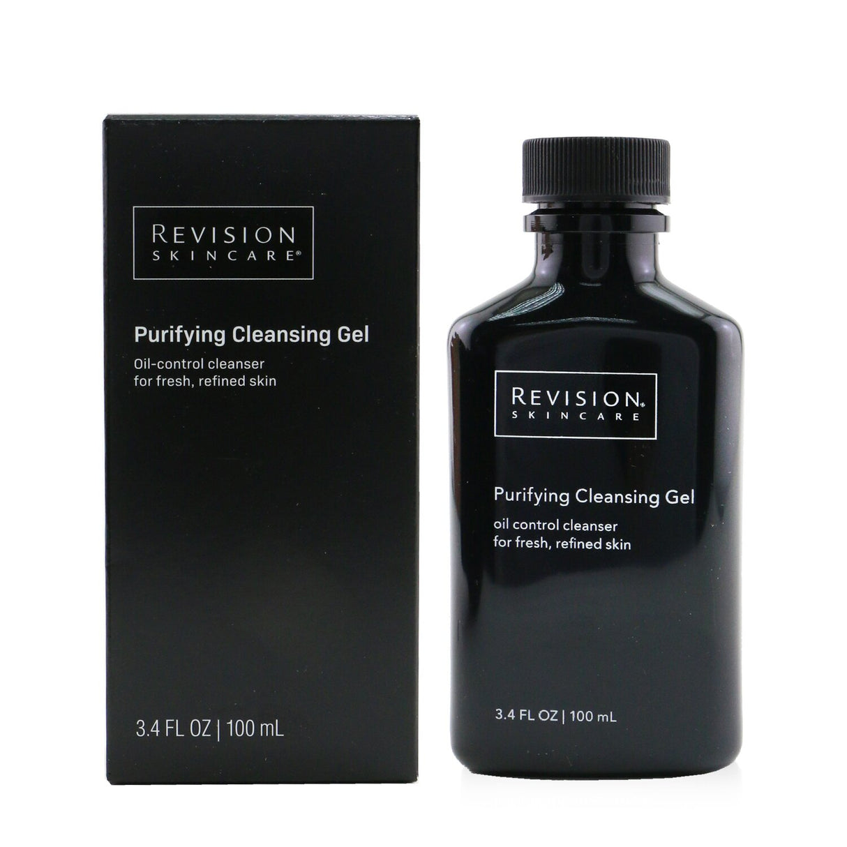 Revision Skincare Purifying Cleansing Gel in 100ml, designed for oily skin, exfoliates and cleanses for a vibrant complexion.