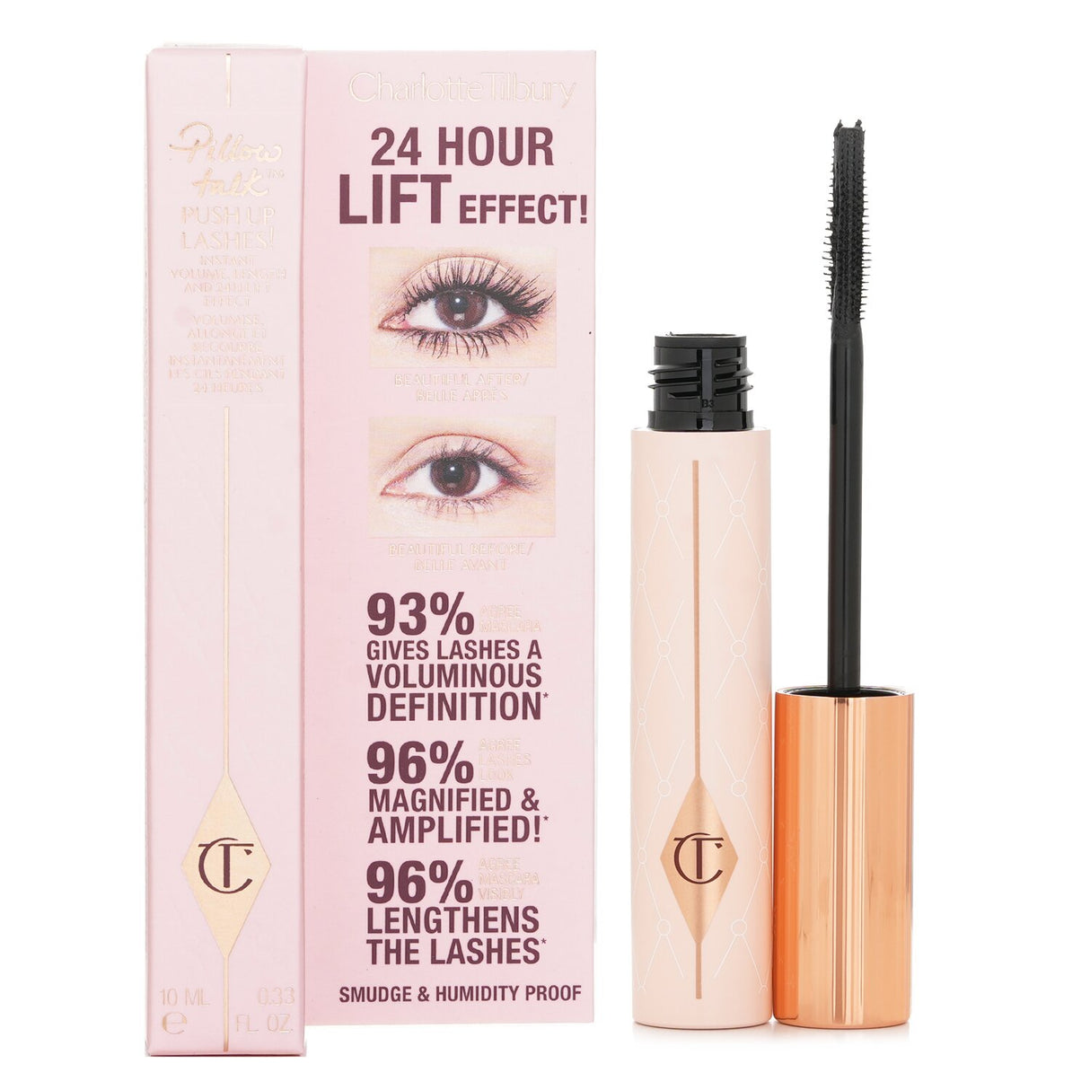 Charlotte Tilbury Pillow Talk Push Up Lashes! Mascara - # Super Black 10ml/0.33o