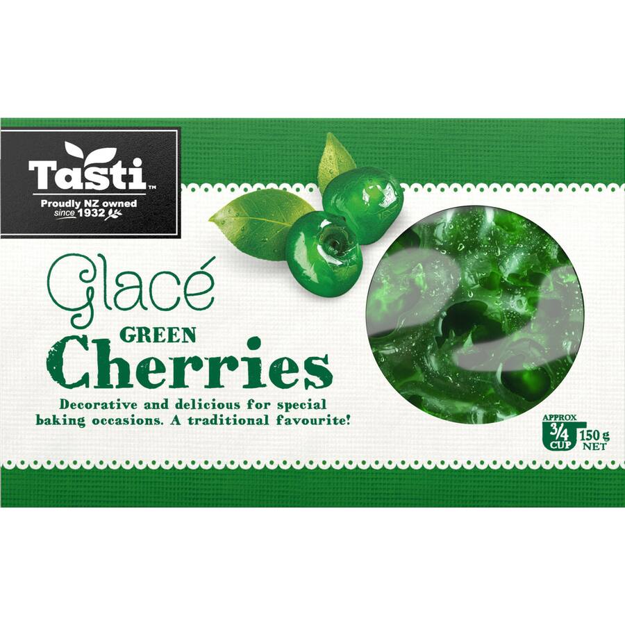 Tasti Cherries Glace Green - Box 150g