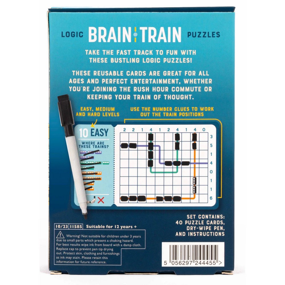 Brain Train Logic Puzzle Card Game