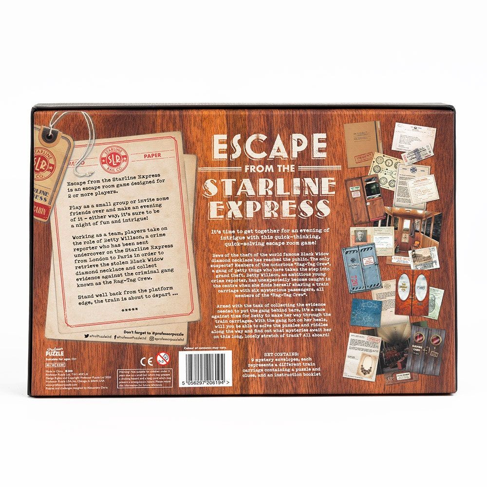 Escape from Starline Express Board Game