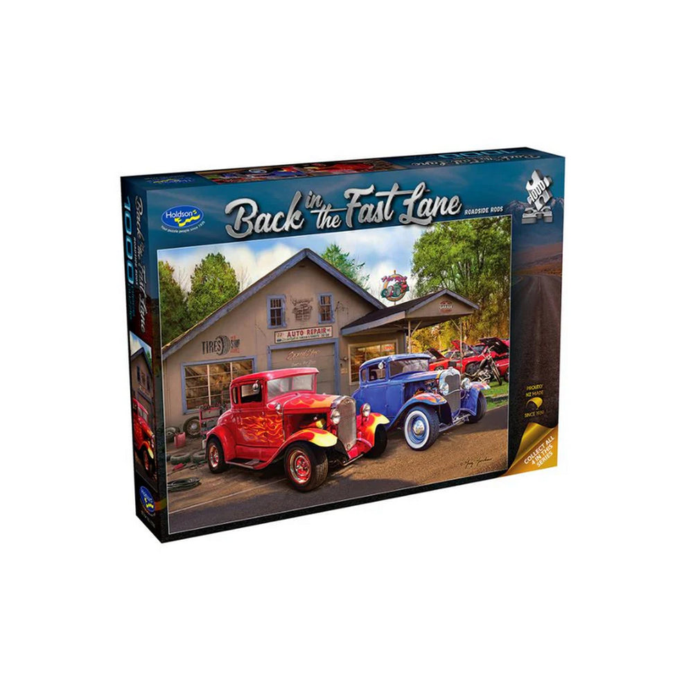 Back in Fast Lane Roadsd; Rods Holdson Jigsaw Puzzle