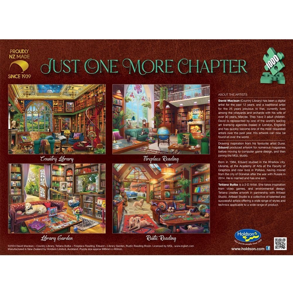 Just 1 More Chapter Rustic Rea Holdson 1000pc Jigsaw Puzzle