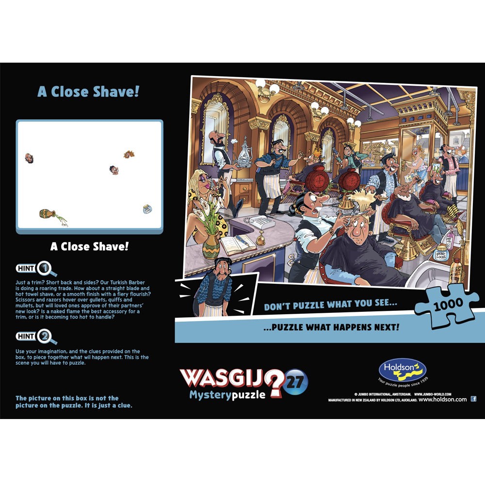 Puzzle - Holdson - Wasgij? - Mystery - #27 - Close Shave 1000pc