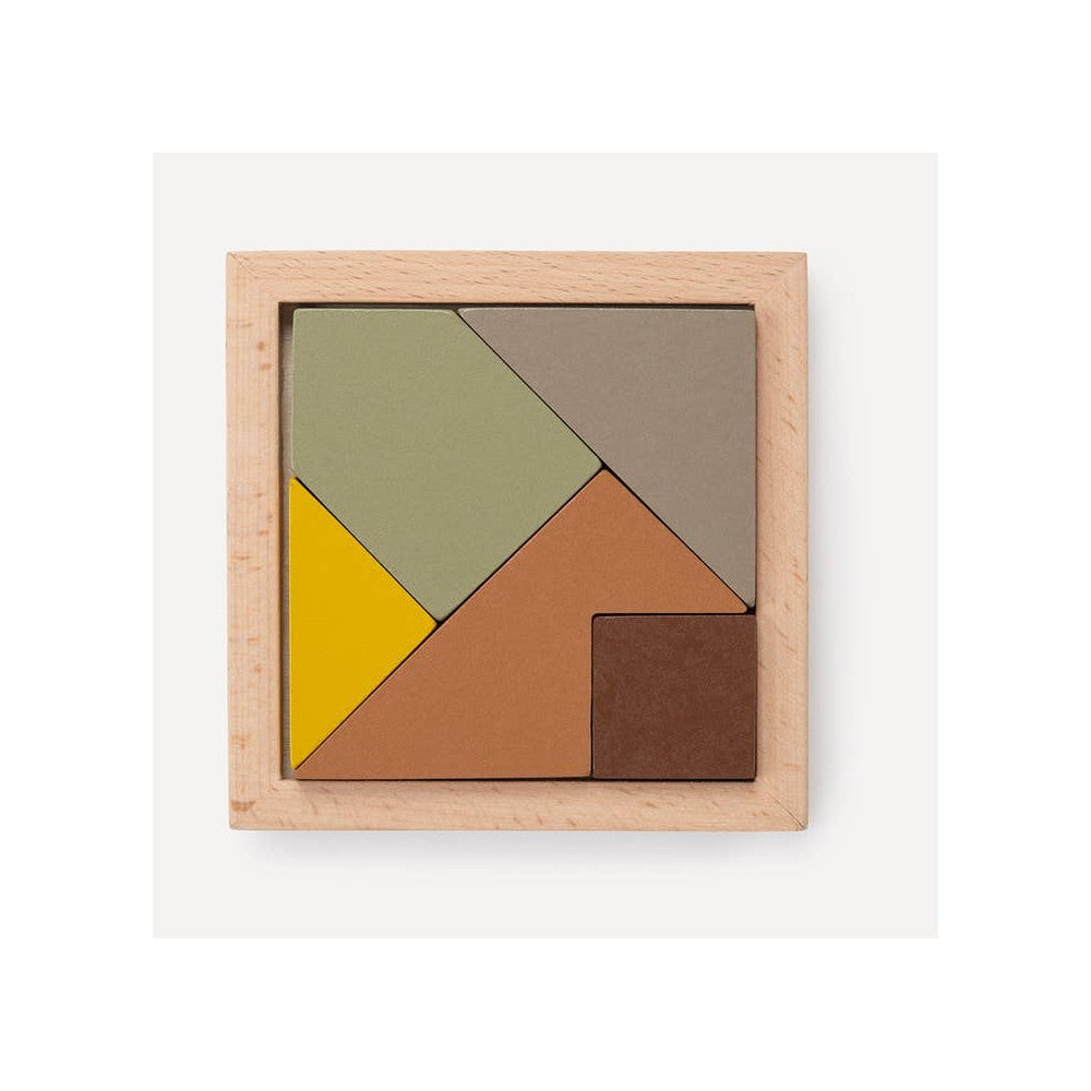 Puzzle - Tangram 4 Elements Disp 16Pc