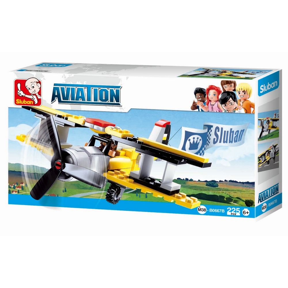 Aviation Biplane 120 Piece - Craft Kit