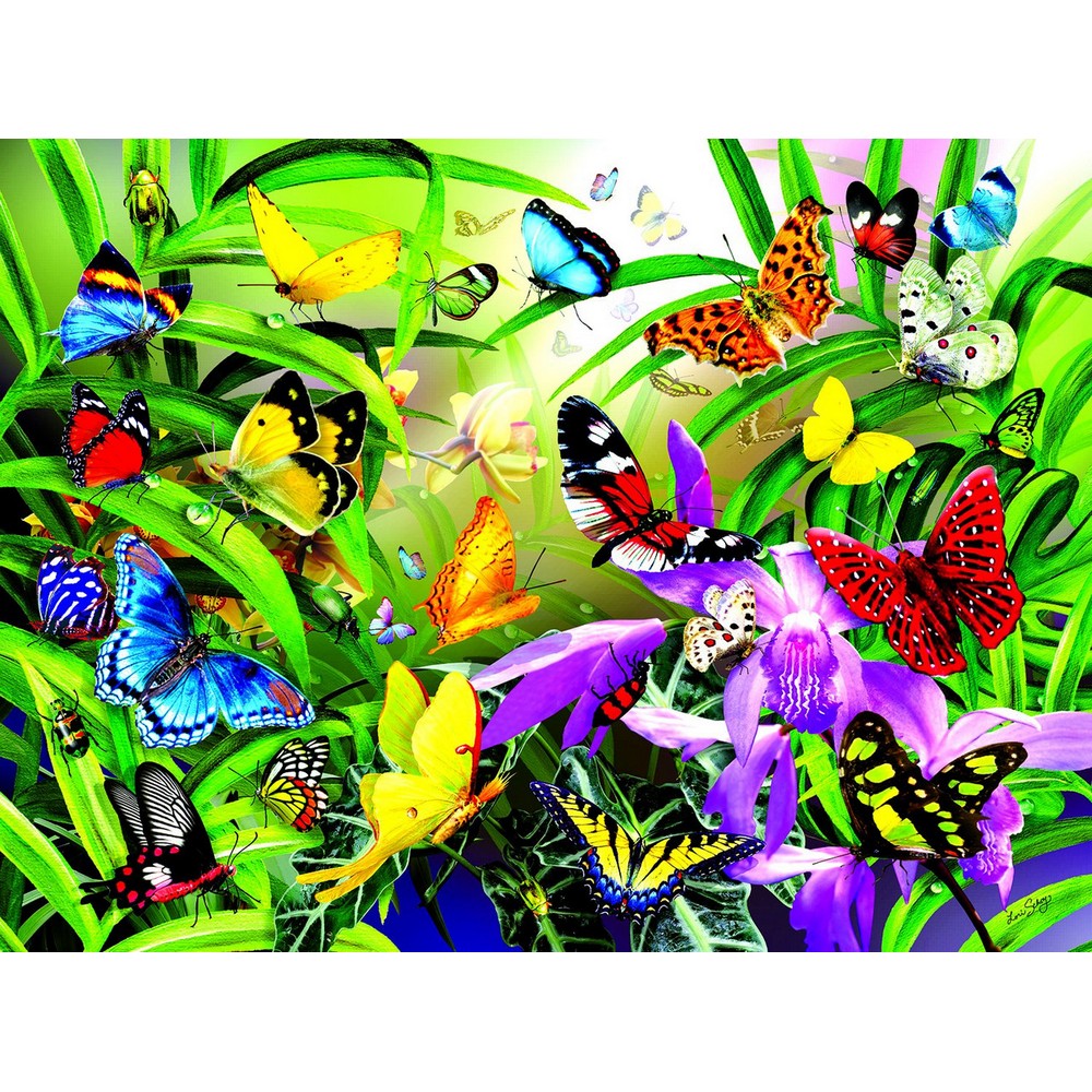 Puzzle - Sunsout - Tropical Butterflies 1000Pc