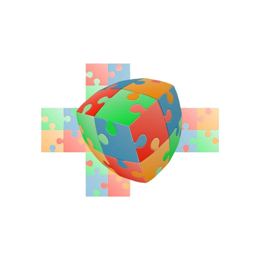 V-Cube Circles United 3X3 Flat - Jigsaw Puzzle