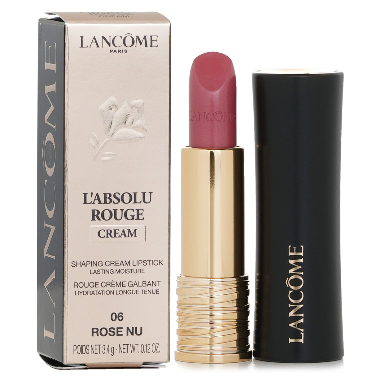 Lancome - L'Absolu Rouge Cream Lipstick - # 06 Rose Nu - 3.4g/0.12oz